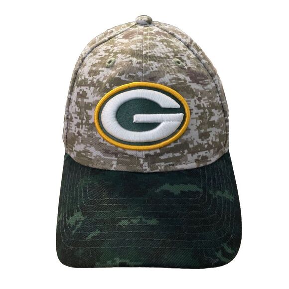NFL Green Bay Packers Camouflage Snapback Hat By New Era 9Twenty Caps Women's‎ - Picture 1 of 11